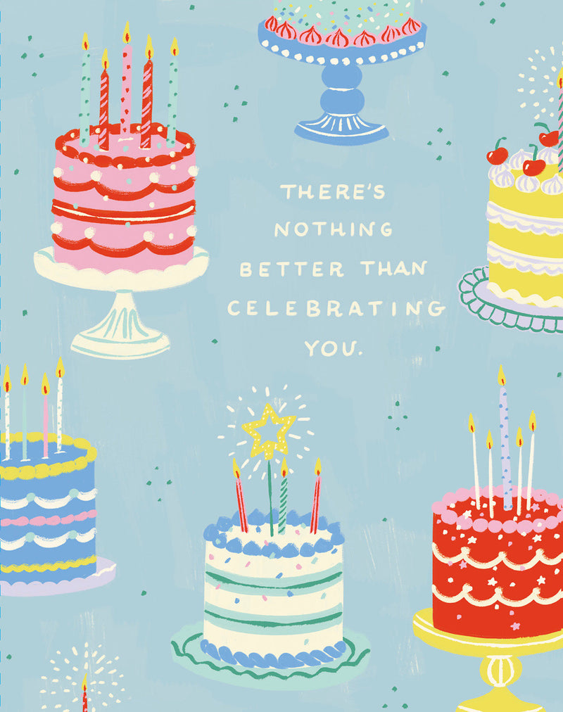 Love Muchly Greeting Cards: Birthday - There's Nothing Better Than Celebrating You (Pack of 6)