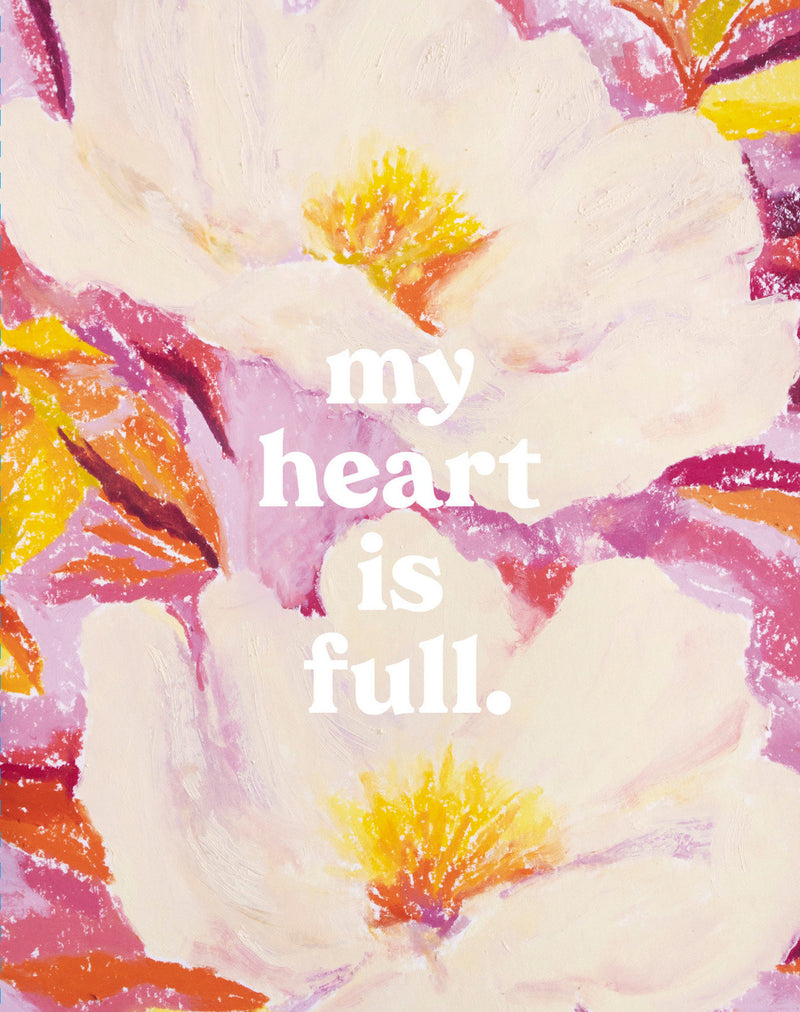 Love Muchly Greeting Cards: Thank You - My heart is full (Pack of 6)