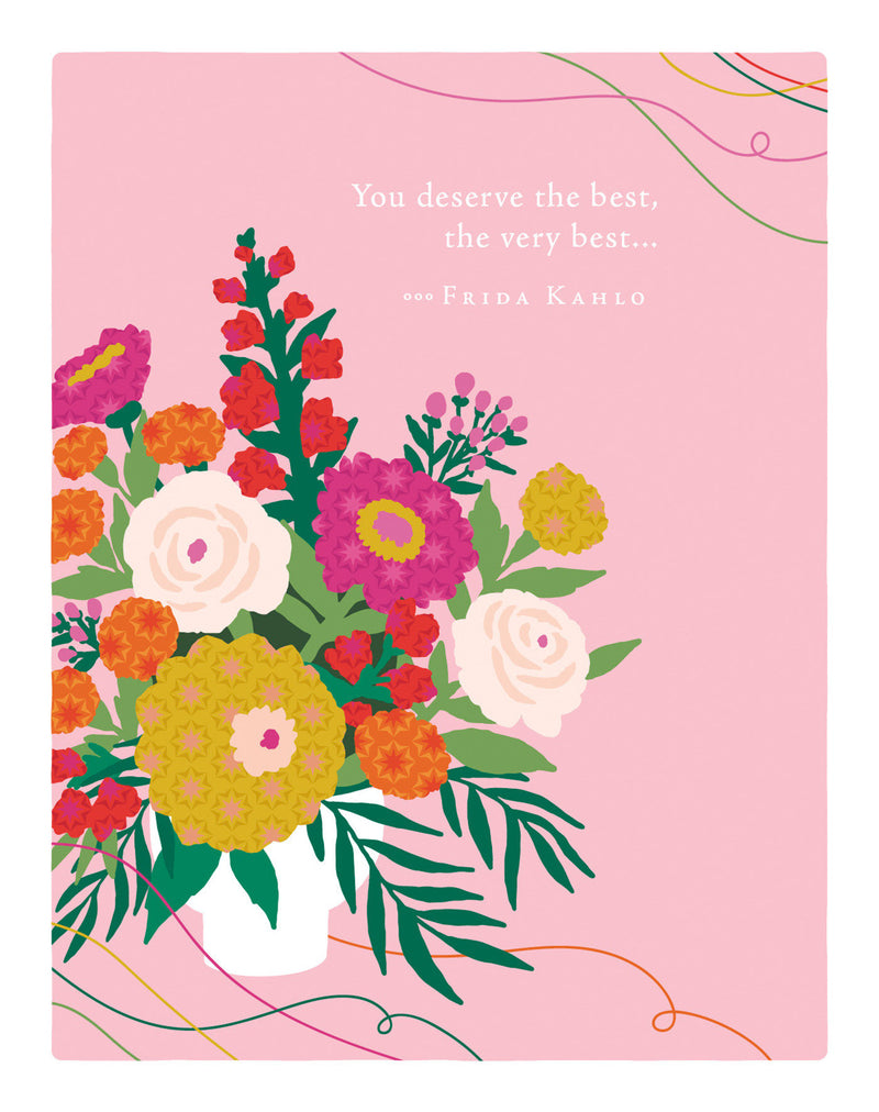 Positively Green Greeting Cards: Birthday - You deserve the best, the very best… (Pack of 6)