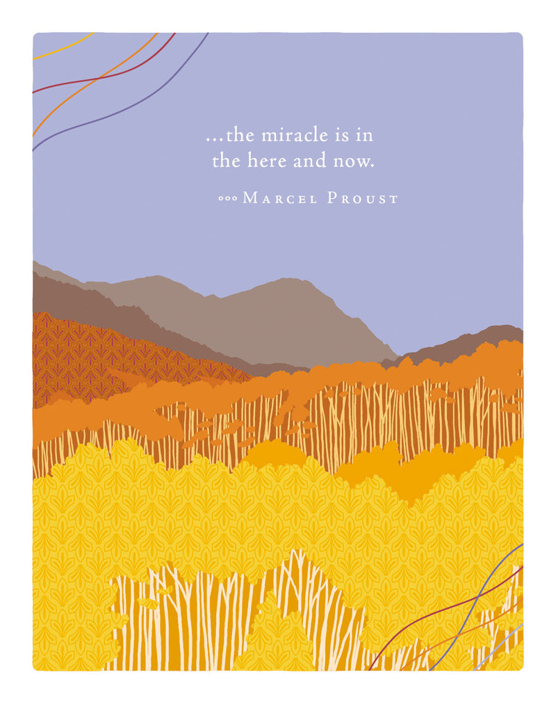 Positively Green Greeting Cards: Birthday - The miracle is in the here and now. (Pack of 6)