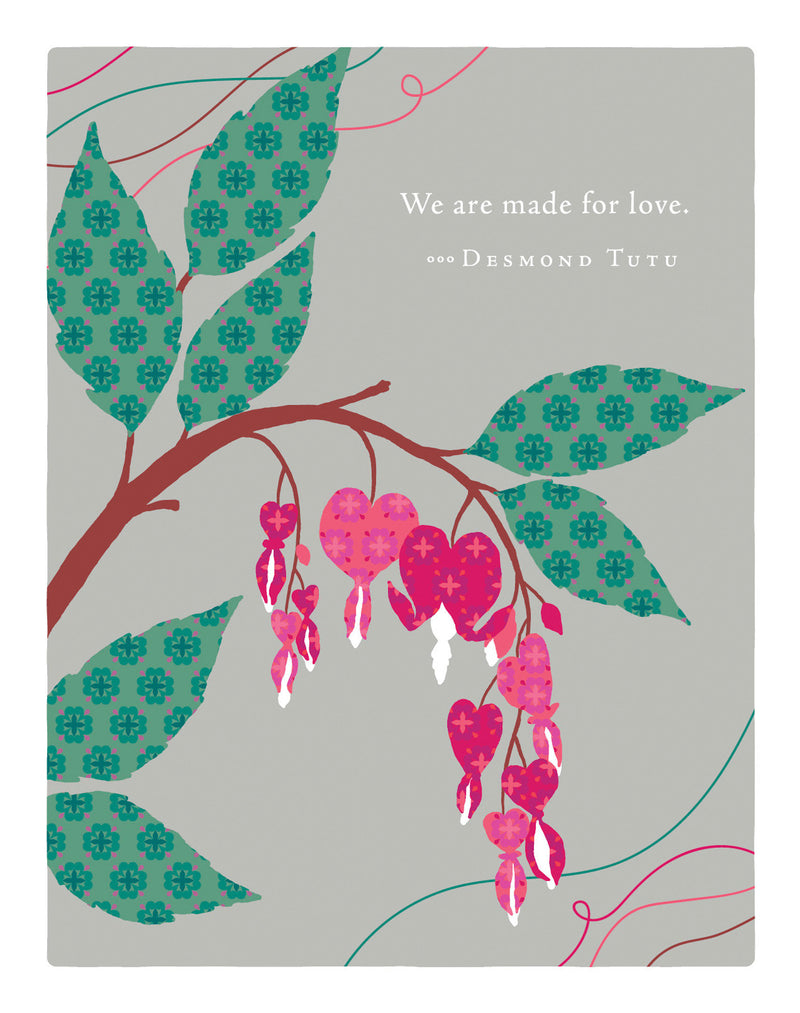 Positively Green Greeting Cards: Love - We are made for love… (Pack of 6)