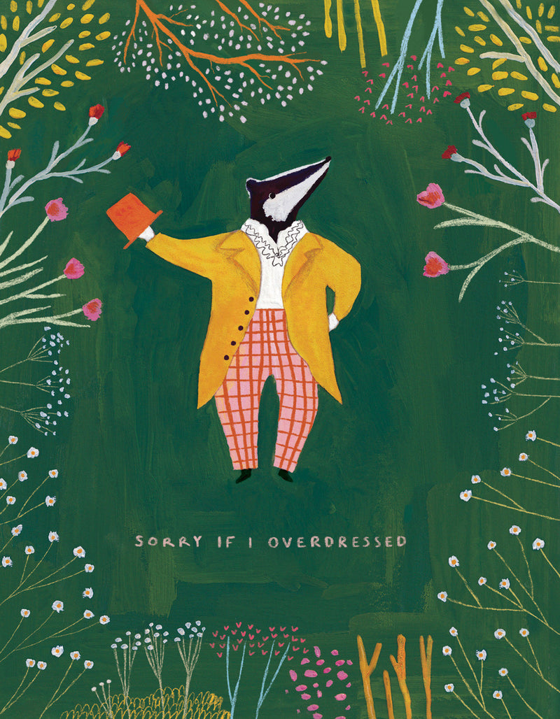 Love Muchly Greeting Cards: Birthday - Sorry if I overdressed (Pack of 6)