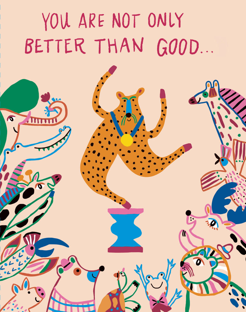 Love Muchly Greeting Cards: Thank You - You are not only better than (Pack of 6)