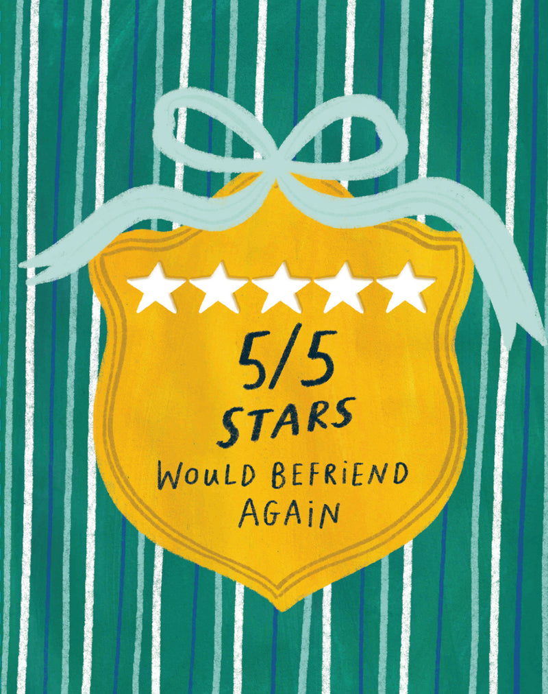 Love Muchly Greeting Cards: Friendship - 5/5 stars. Would befriend again (Pack of 6)