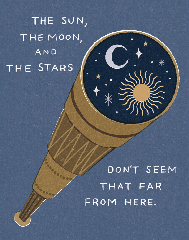 Love Muchly Greeting Cards: Graduation - The sun, the moon, and the stars don't (Pack of 6)