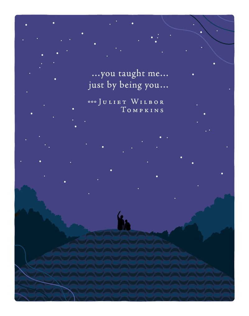 Positively Green Greeting Cards: Father's Day - You taught me... just by being you (Pack of 6)