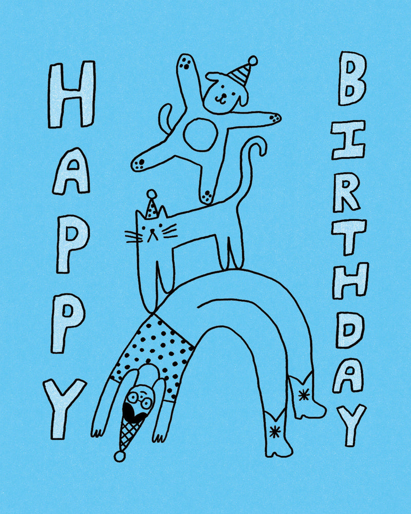 Humor Us Greeting Cards: Birthday - Happy Birthday (Pulling a muscle) (Pack of 6)