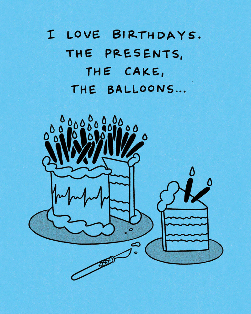 Humor Us Greeting Cards: Birthday - I love birthdays. The presents (Pack of 6)