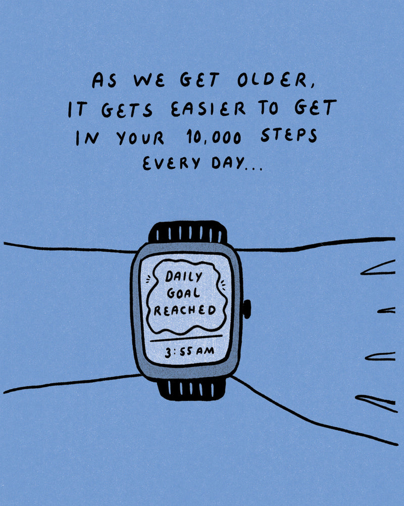 Humor Us Greeting Cards: Birthday - As we get older, it gets easier (Pack of 6)