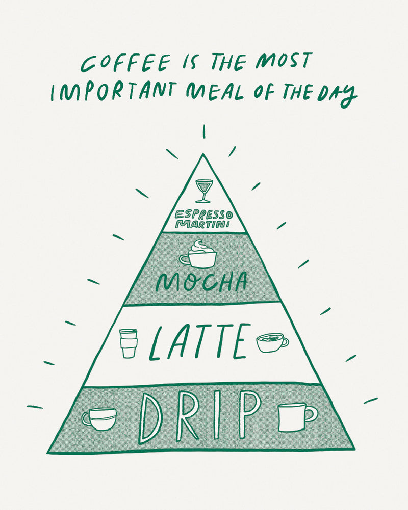 Humor Us Greeting Cards: Just For Laughs - Coffee is the most important (Pack of 6)