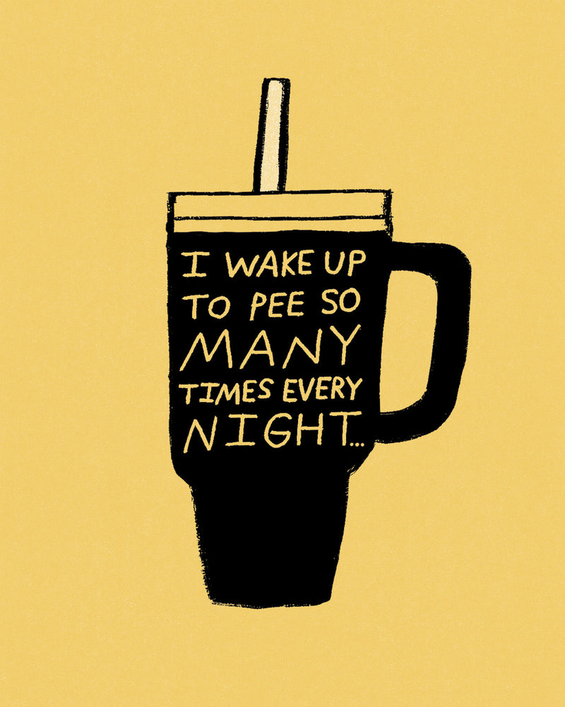 Humor Us Greeting Cards: Just For Laughs - I wake up to pee so many times (Pack of 6)
