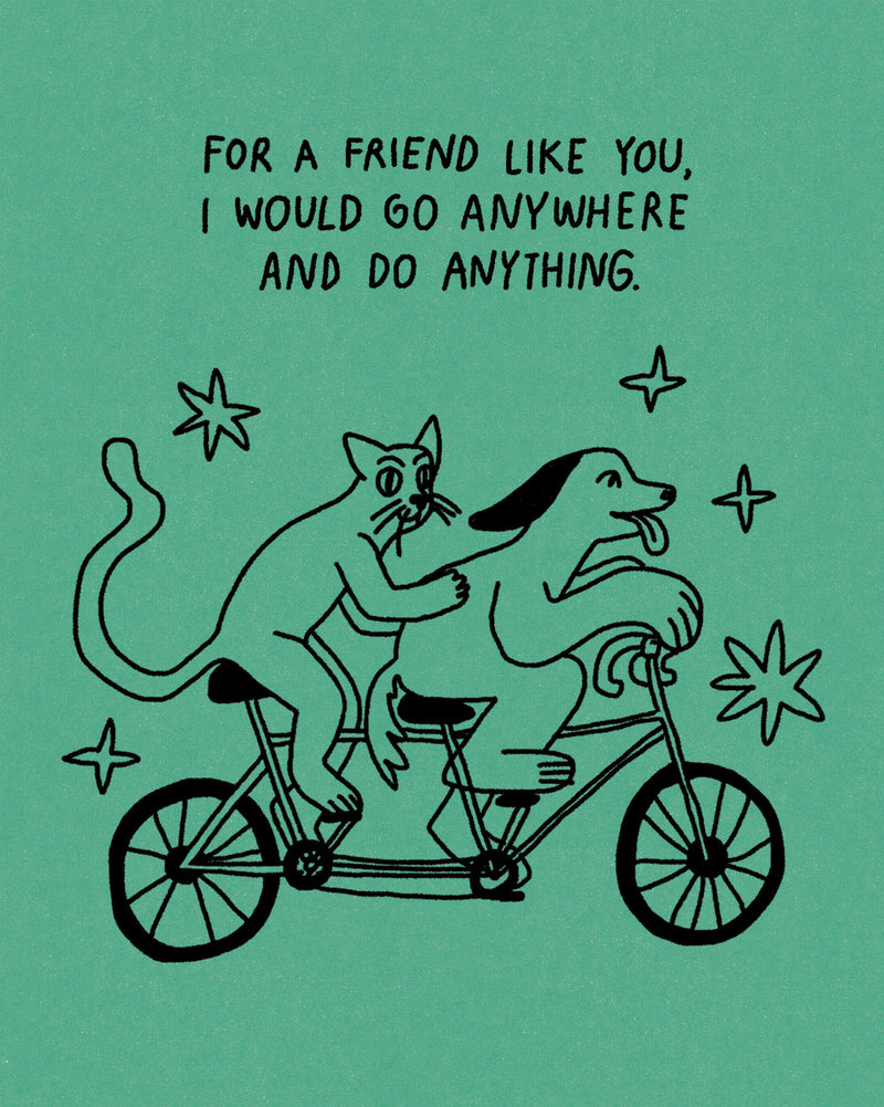 Humor Us Greeting Cards: Friendship - For a friend like you, I would (Pack of 6)