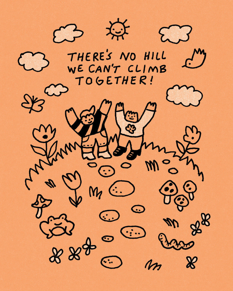 Humor Us Greeting Cards: Friendship - There's no hill we can't climb (Pack of 6)