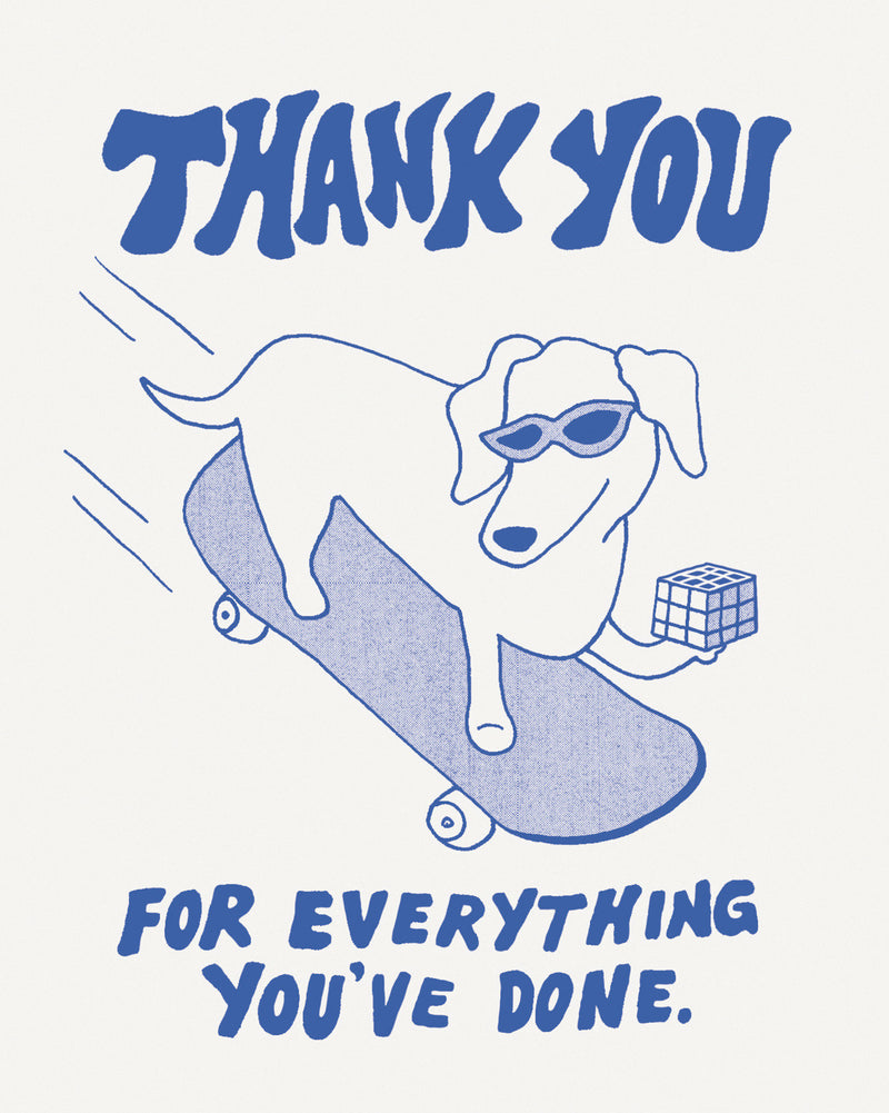 Humor Us Greeting Cards: Thank You - Thank you for everything you (Pack of 6)