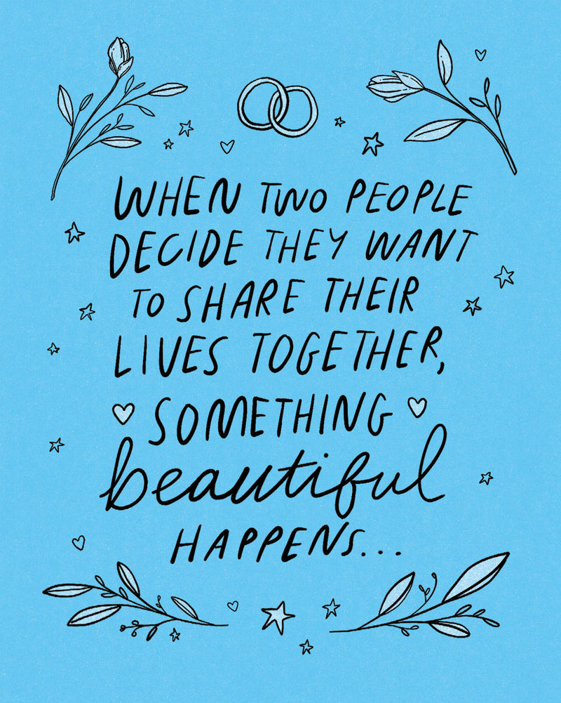 Humor Us Greeting Cards: Wedding - When two people decide (Pack of 6)