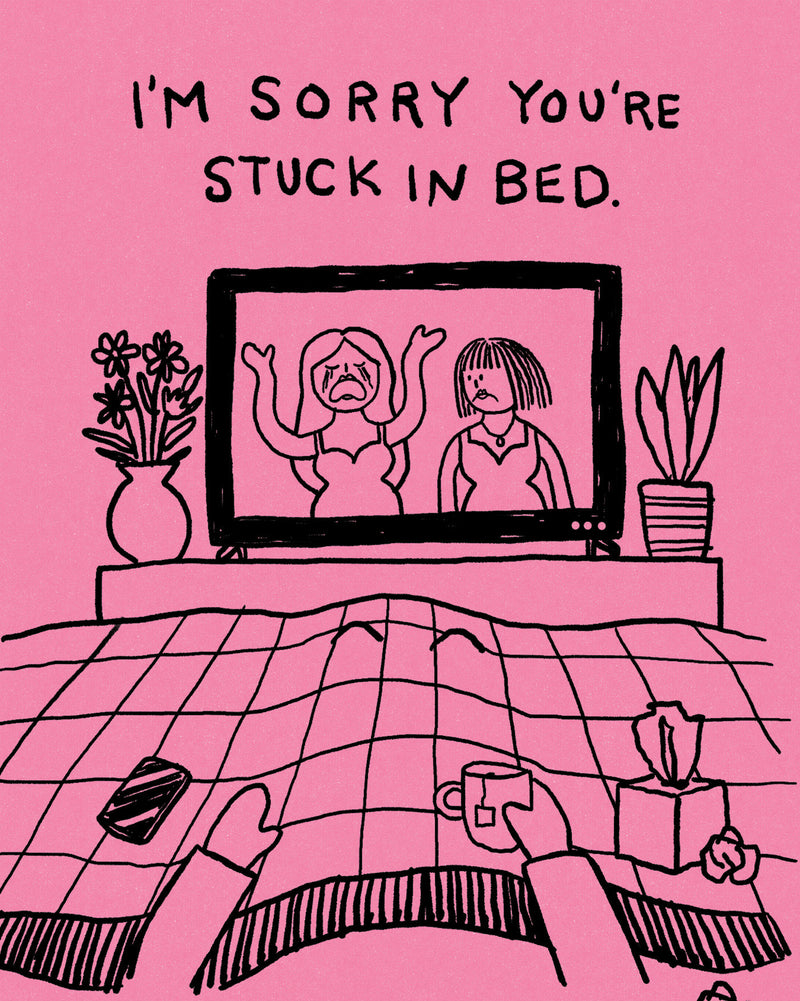 Humor Us Greeting Cards: Get Well - I'm sorry you're stuck in (Pack of 6)
