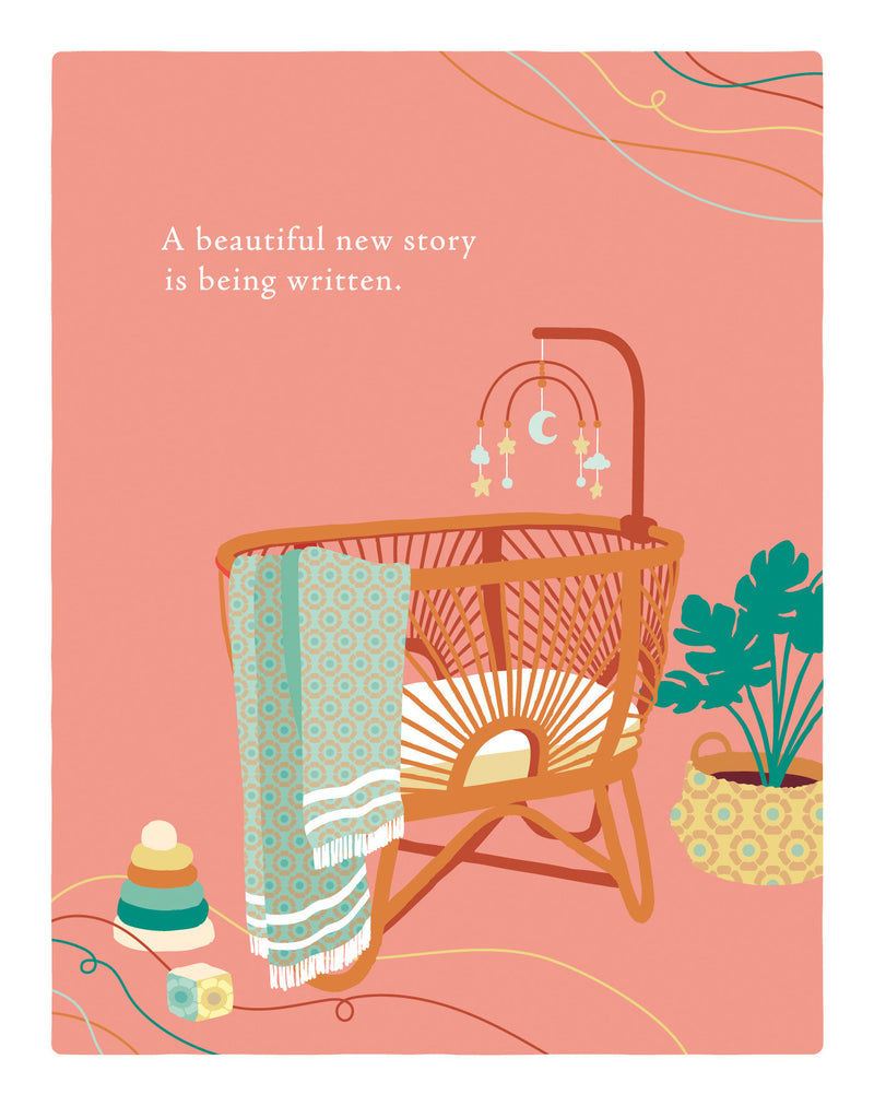 Positively Green Greeting Cards: Baby - A Beautiful New Story Is Being Written (Pack of 6)