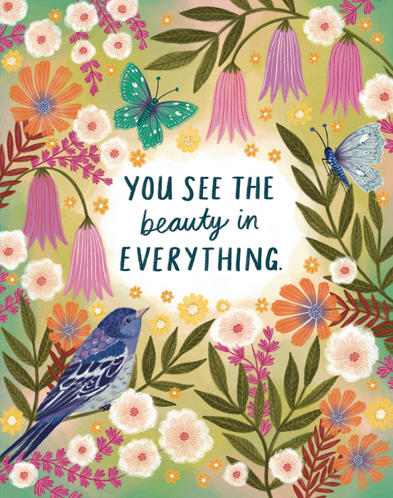Love Muchly Greeting Cards: Birthday - You See the Beauty In Everything (Pack of 6)