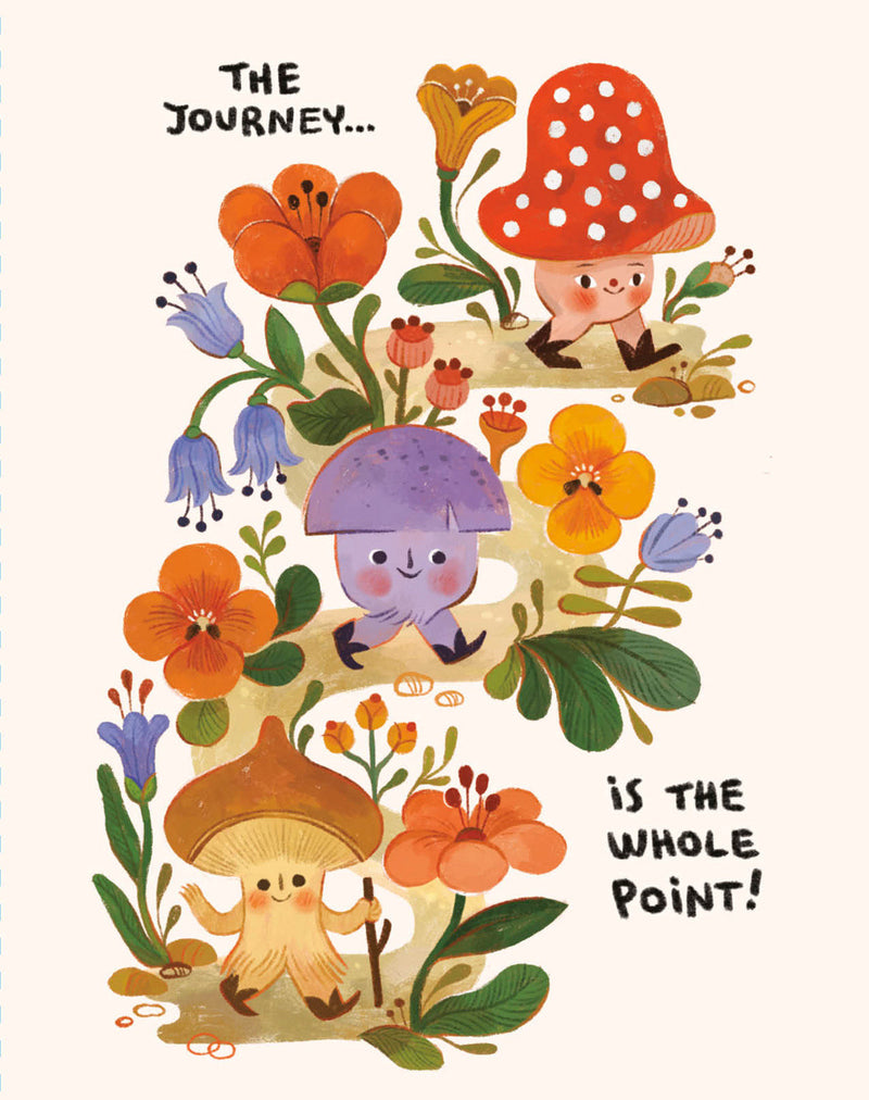 Love Muchly Greeting Cards: Birthday - The Journey Is the Whole Point (Pack of 6)