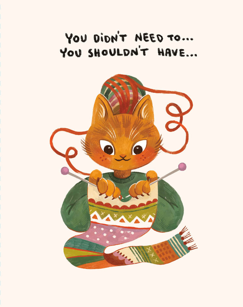 Love Muchly Greeting Cards: Thank You - You Didn't Need To. You Shouldn't Have (Pack of 6)