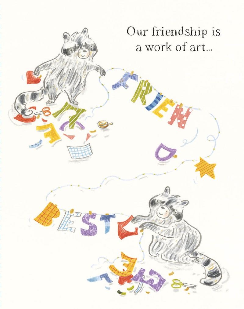 Love Muchly Greeting Cards: Friendship - Our Friendship Is a Work of Art (Pack of 6)