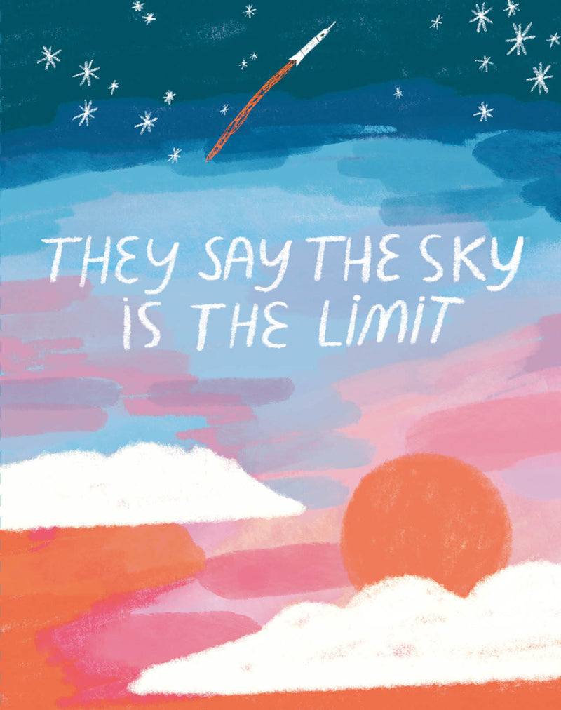Love Muchly Greeting Cards: Graduation - They Say the Sky Is the Limit (Pack of 6)