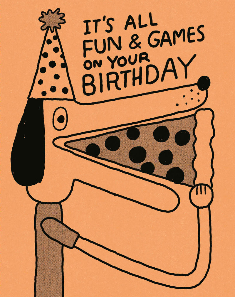 Humor Us Greeting Cards: Birthday - It's All Fun and Games at Your Birthday (Pack of 6)