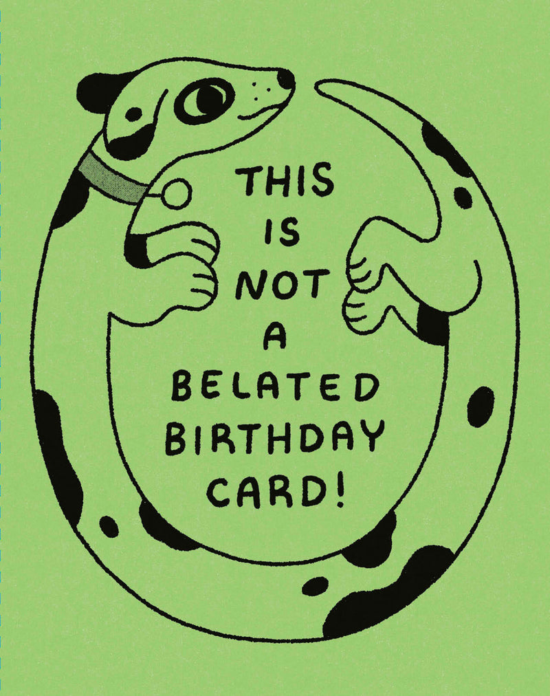 Humor Us Greeting Cards: Belated Birthday - This Is Not a Belated Birthday Card (Pack of 6)