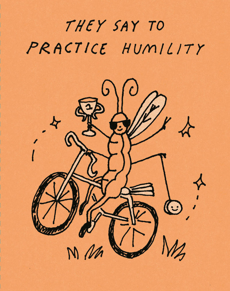 Humor Us Greeting Cards: Just for Laughs - They Say to Practice Humility (Pack of 6)