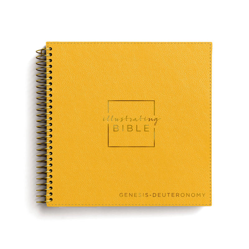 NIV, Spiral-bound Illustrating Bible: Genesis – Deuteronomy, Softcover Spiral, Yellow: Draw, Write, and Reflect Your Way Through Scripture