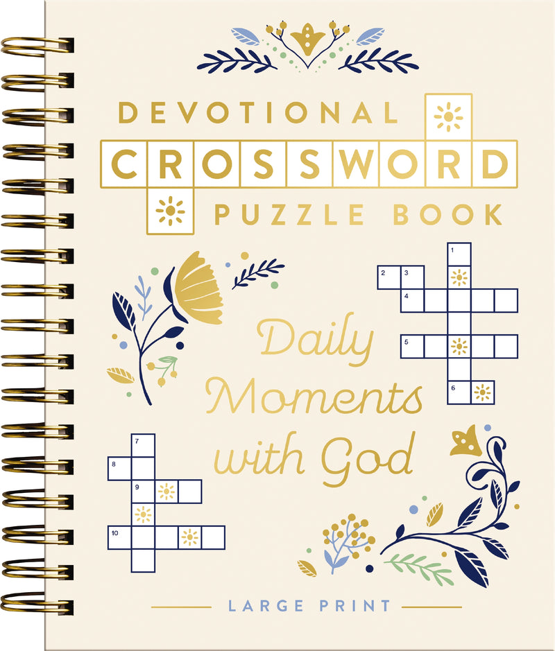 Devotional Crossword Puzzle Book: Daily Moments with God