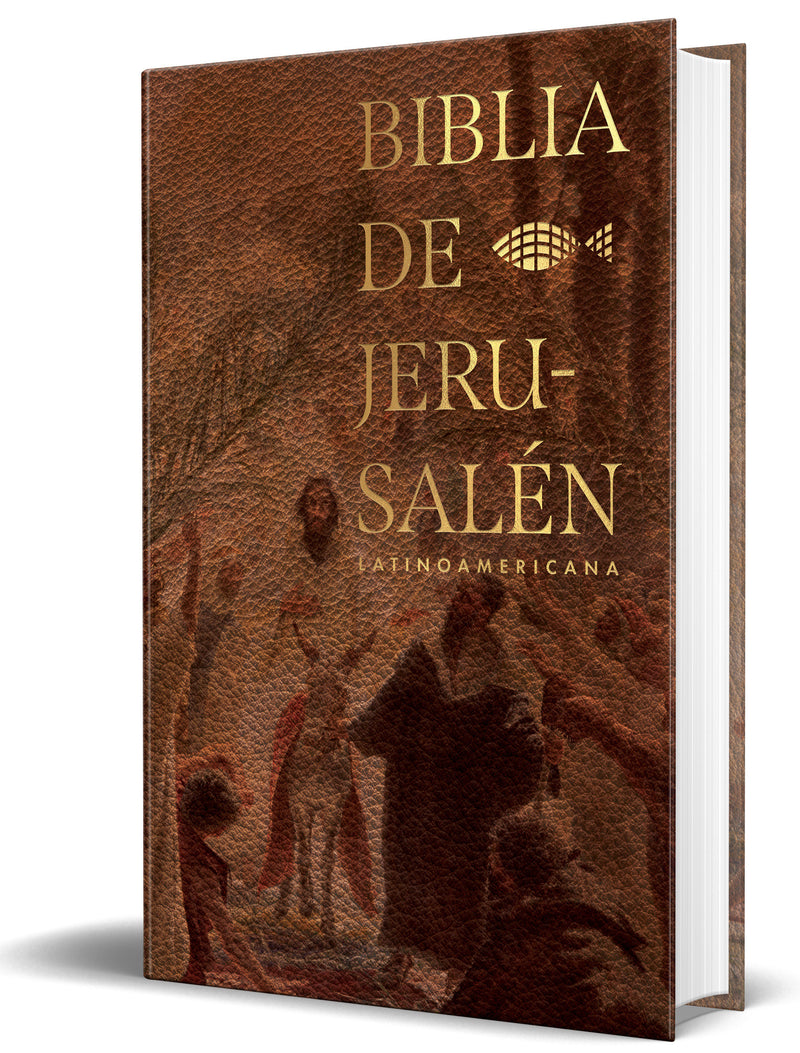 Biblia Católica Biblia de Jerusalén Latinoamericana, tapa dura marrón /  Spanish Jerusalem Bible, Latin American Edition Hardcover Sand Color