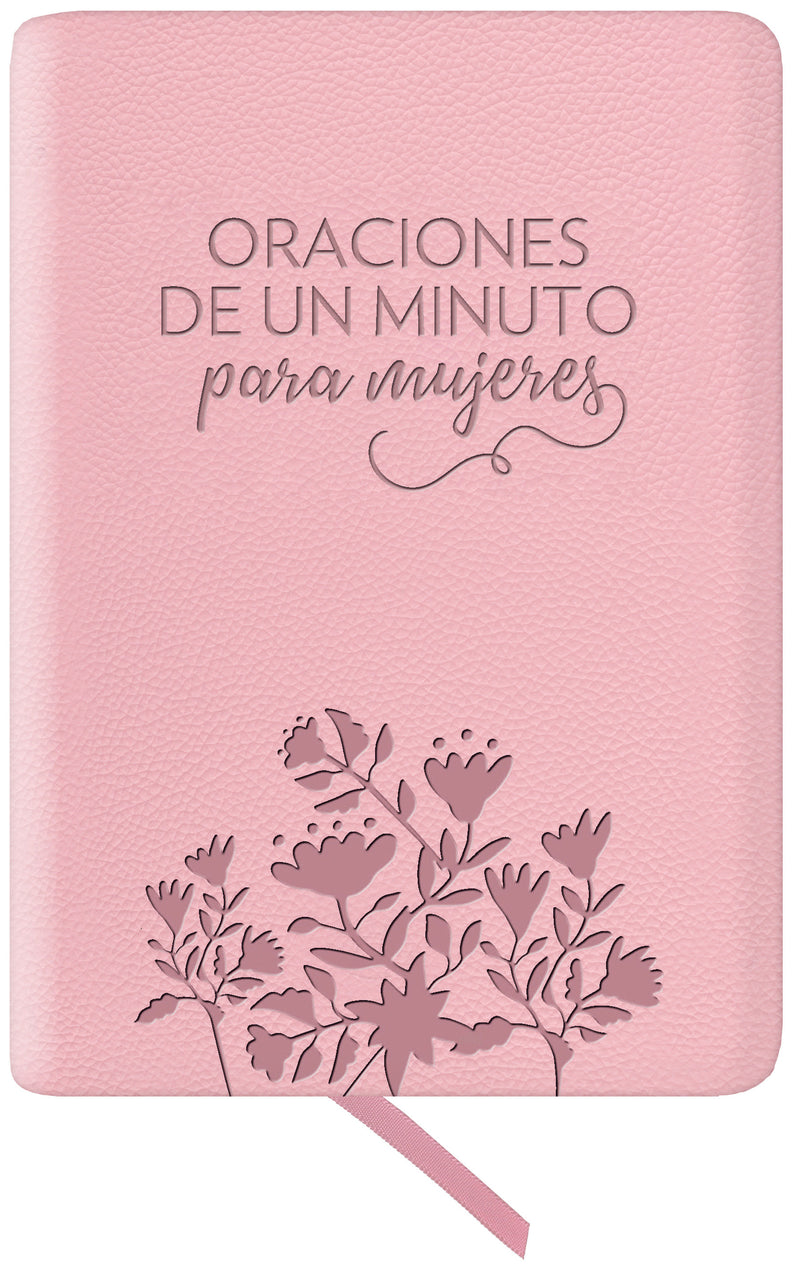 Oraciones de un minuto para mujeres. Símil piel rosada / One Minute Prayers for Women. Leathersoft Pink