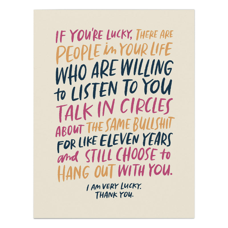 Talk In Circles Card