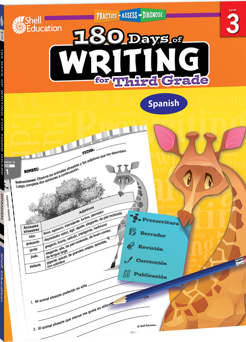 180 Days: Writing for Third Grade: Practice, Assess, Diagnose