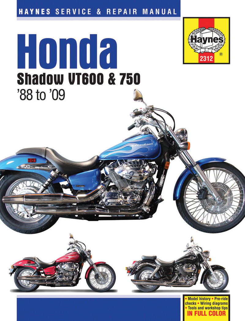 Honda Shadow VT600 & 750 '88 to '14