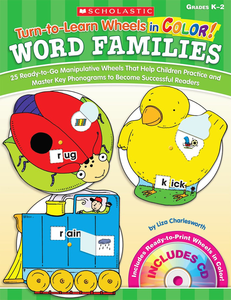Turn-to-Learn Wheels in Color: Word Families