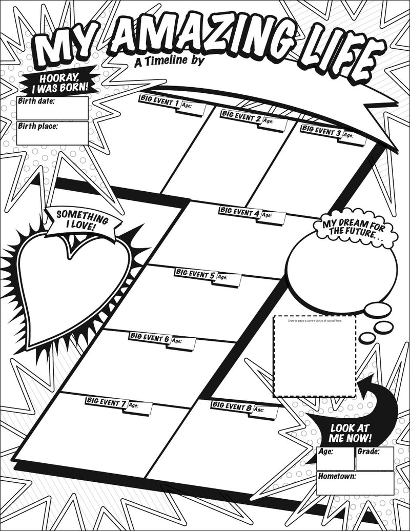 Graphic Organizer Posters: My Timeline: Grades 3–6