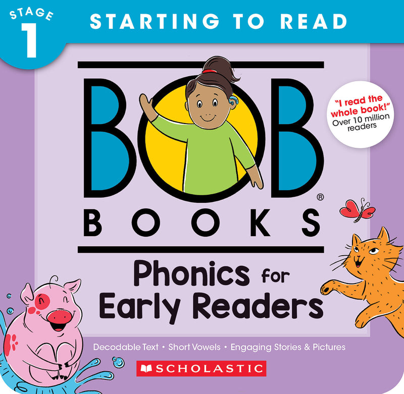 Bob Books - Phonics for Early Readers Box Set of 12 Paperbacks | Decodable Phonics Books, Ages 4 and up, Kindergarten (Stage 1: Starting to Read)