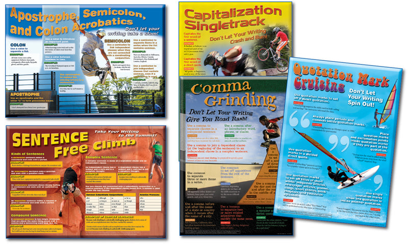 Language Arts: Capitalization and Punctuation Chart Set