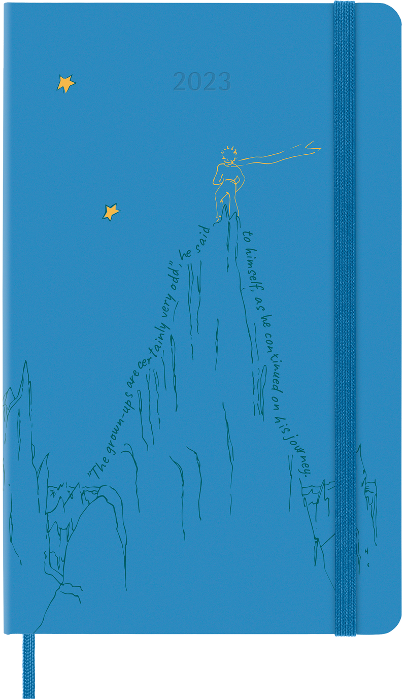 Moleskine Limited Edition 2023 Weekly Notebook Planner Petit Prince, 12M, Large, Mountain, Hard Cover (5 x 8.25)
