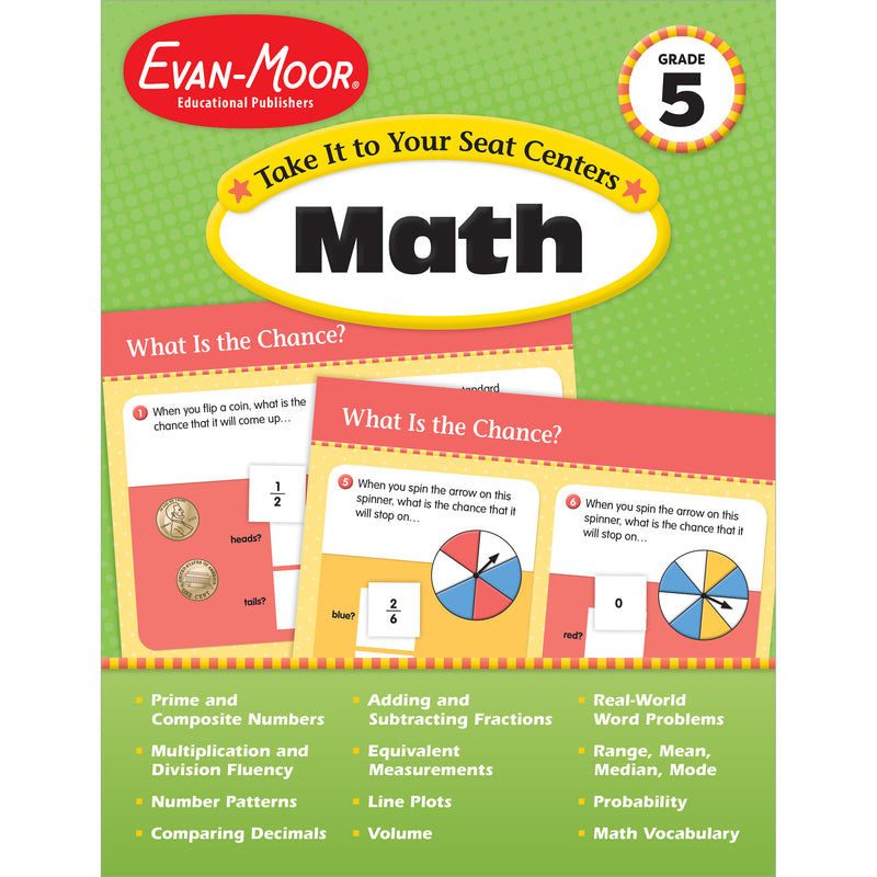 Take It To Your Seat Math Centers Grade 5