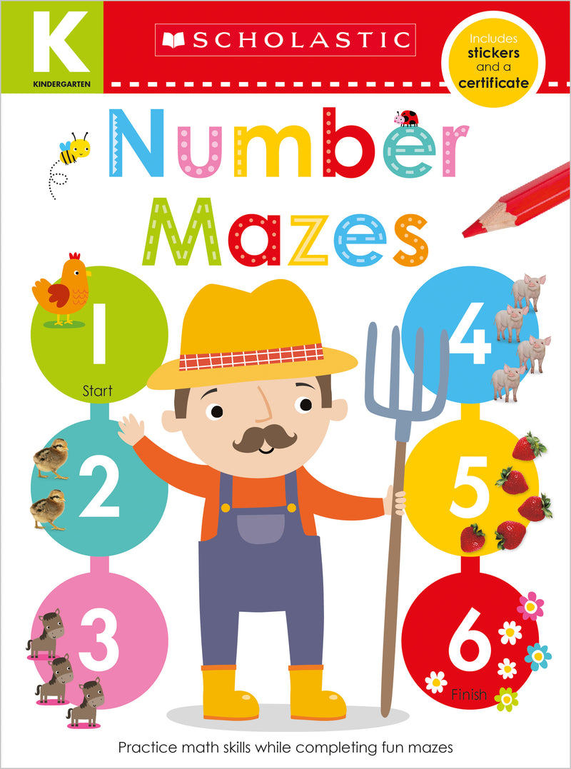 Kindergarten Skills Workbook: Math Mazes (Scholastic Early Learners)