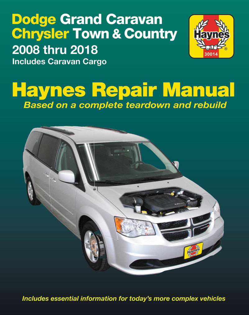 Dodge Grand Caravan & Chrysler Town & Country (08-18) (Including Caravan Cargo) Haynes Repair Manual