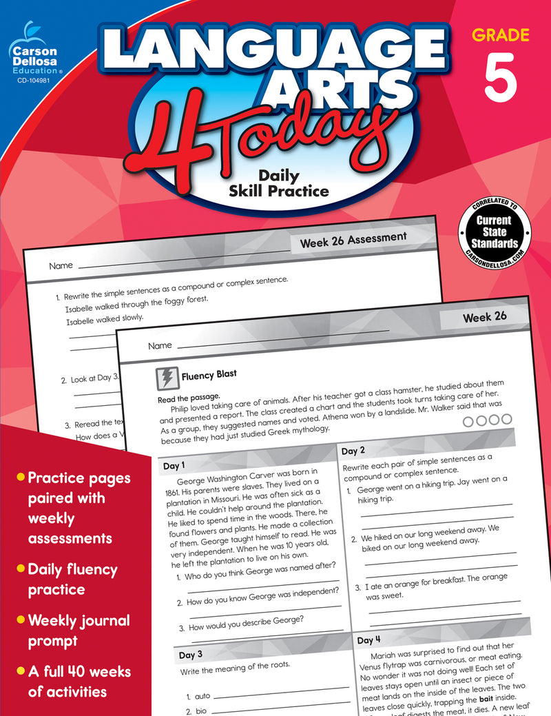 Language Arts 4 Today, Grade 5
