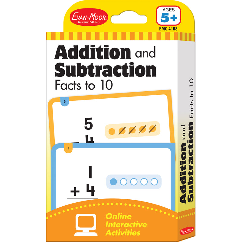 Addition And Subtraction Facts To 10 - Flashcards