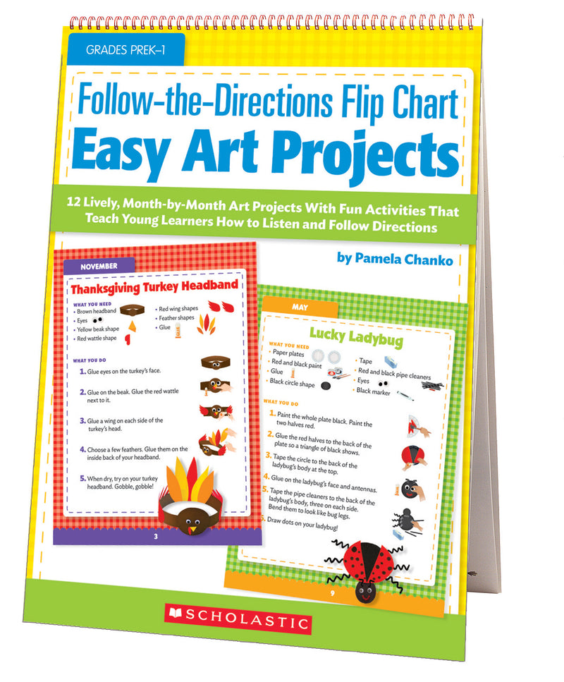 Follow-the-Directions Flip Chart: Easy Art Projects