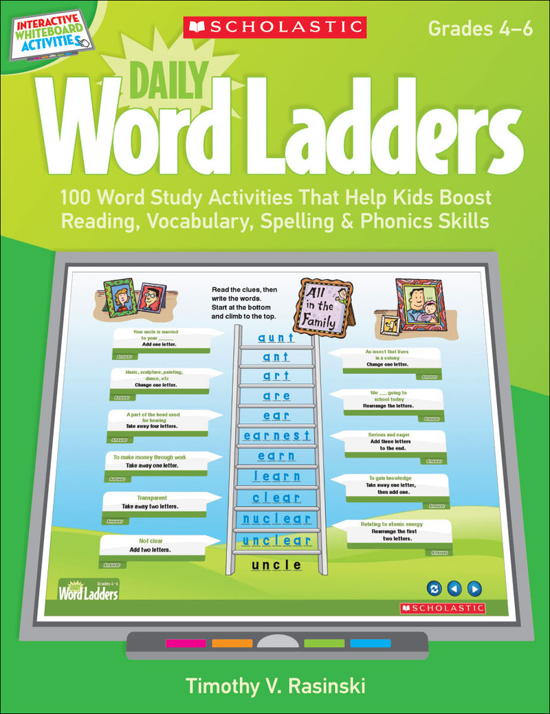 Interactive Whiteboard Activities: Daily Word Ladders Grades 4–6