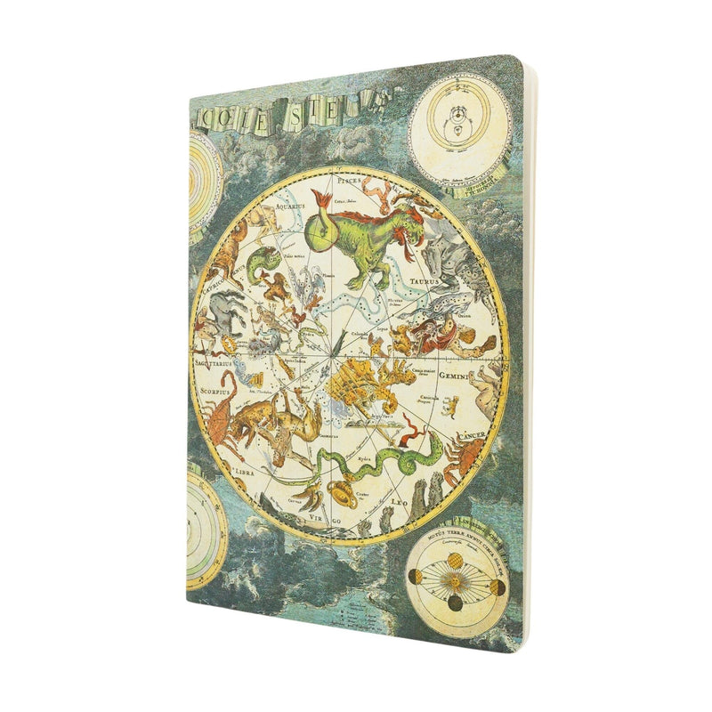 Celestial Planisphere A4 Dot Grid Softcover Cahier, 80pg, 100GSM by Paperblanks (Early Cartography)