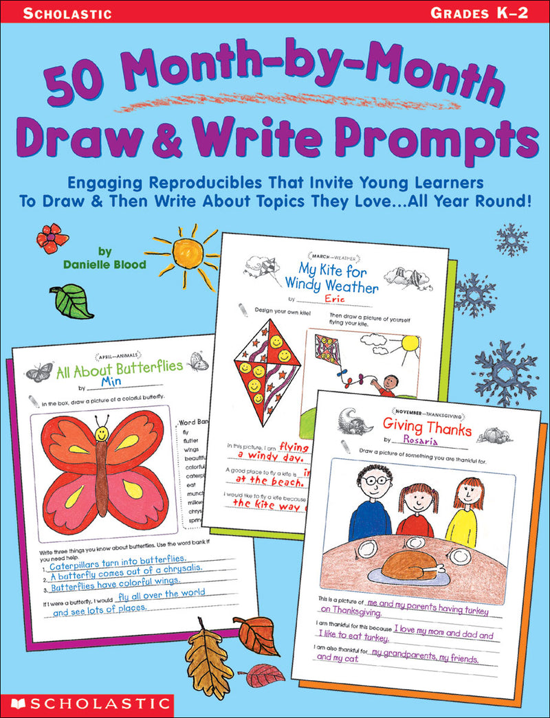 50 Month-by-Month Draw and Write Prompts